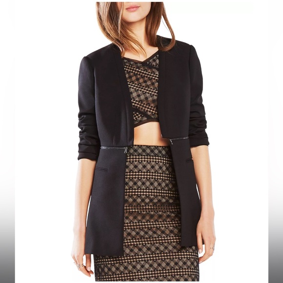 BCBGMAXAZRIA | Derek Zip Detail Blazer - XS - Picture 1 of 7